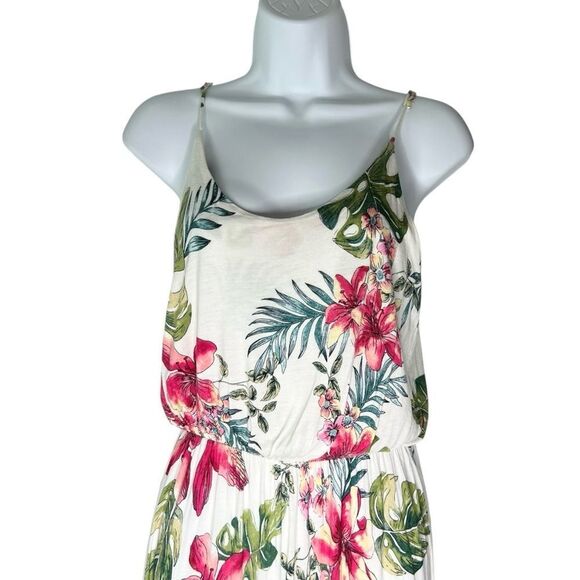 Lush Womens M Floral Spaghetti Strap Maxi Dress - Picture 2 of 8